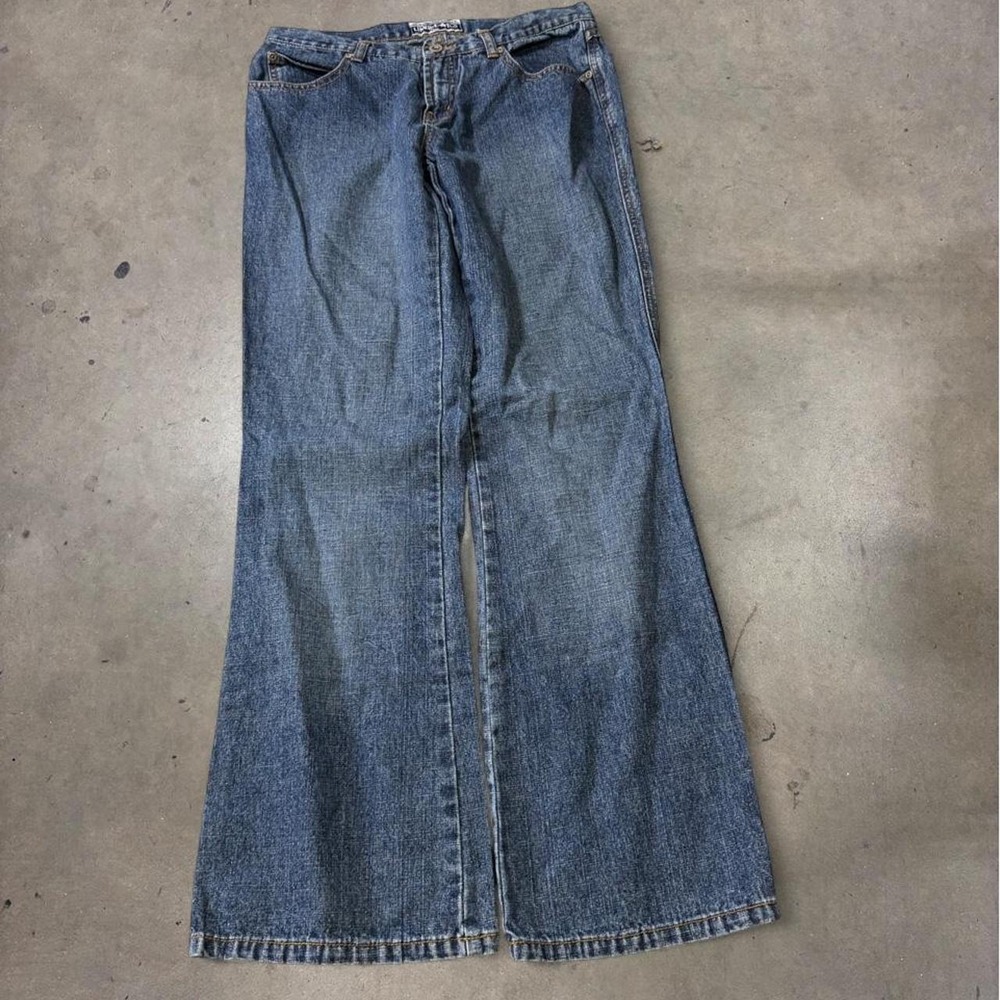 Limited Too Y2K Blue Loose Bootcut Jeans Size 7 JR Vintage 28x29
